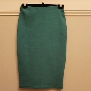 Green pencil skirt